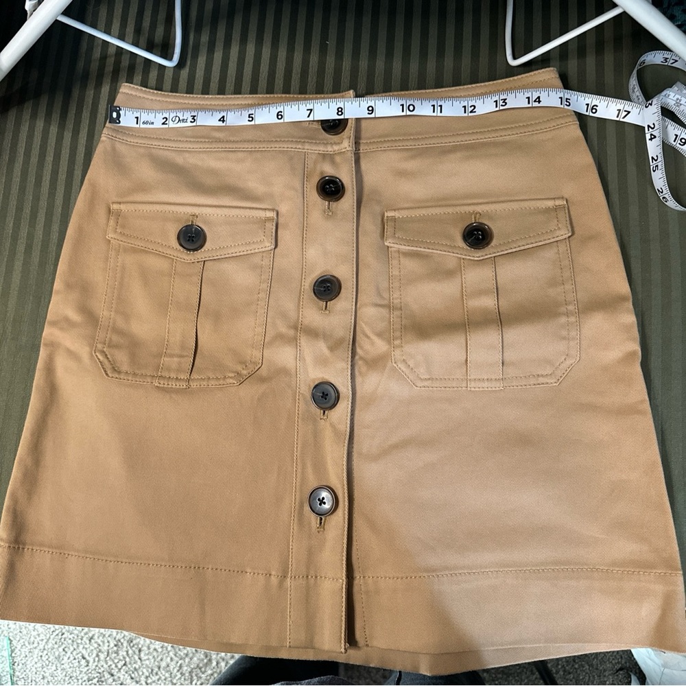 NWT 4P Ann Taylor Factory Brown Mini Skirt